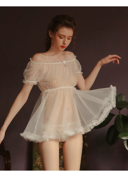 Sheer gauze skirt