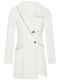 Women's Fashion Ming Heavy Duty Diamond Encrusted Blazer Dress Jacket