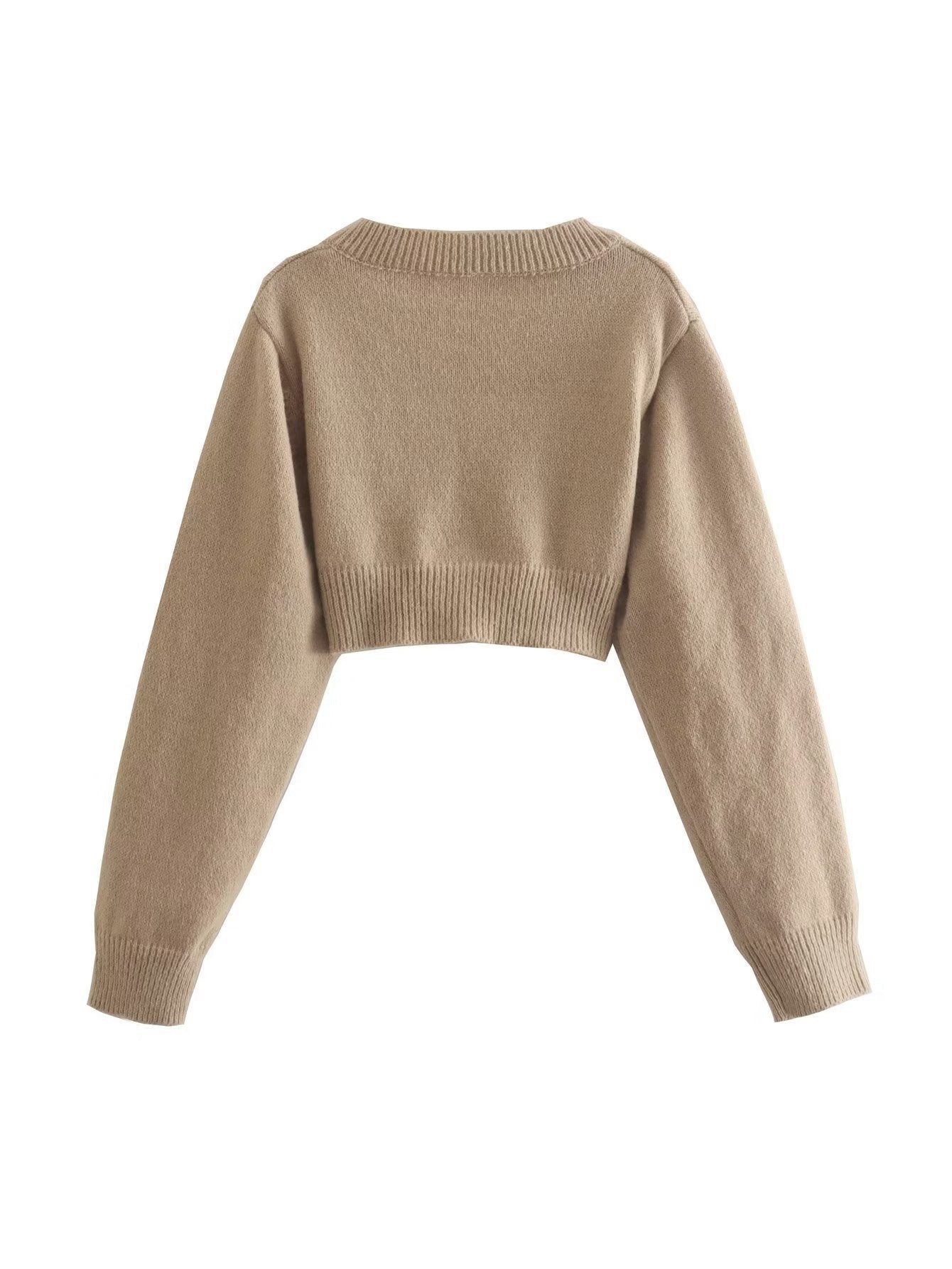 Long Sleeve Pullover Round Neck Sweater Top