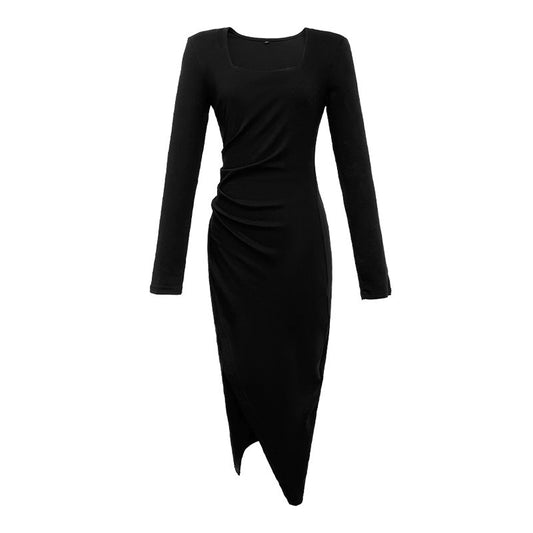 New Women's French Style Temperament Young Adult Lady Like Woman Long Dress Gentle Chic Design Dress