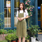 Floral pleated skirt