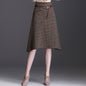 Retro irregular a-line skirt bag hip skirt