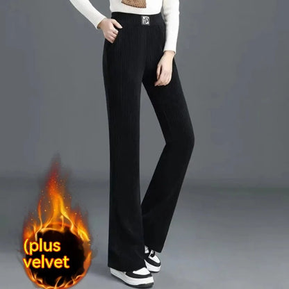 Women's Wide-leg Pants Fallwinter High Waist Drooping