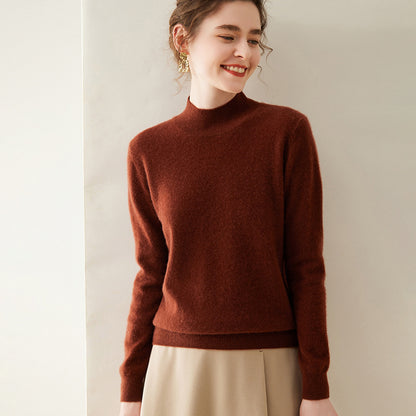 Woolen Sweater Simple Loose Pullover Long Sleeve Bottoming Shirt