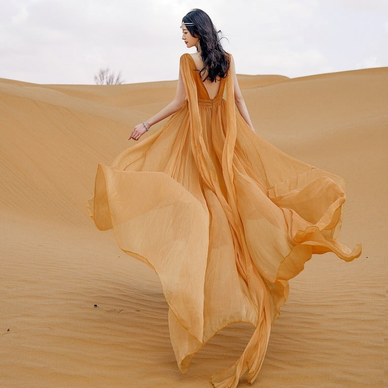 Super Fairy Seaside Travel Elegant Beach Dress