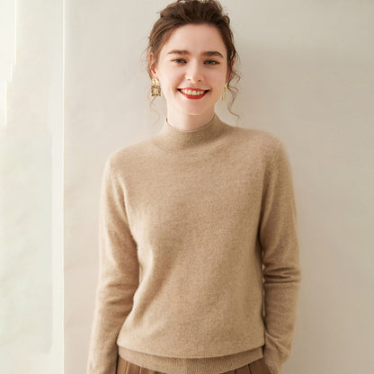 Woolen Sweater Simple Loose Pullover Long Sleeve Bottoming Shirt