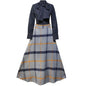 Woolen plaid skirt