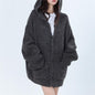 Retro High Sense Hooded Knit Cardigan