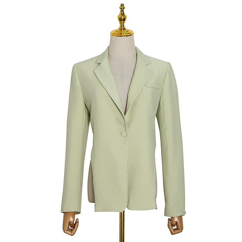 One button sexy suit