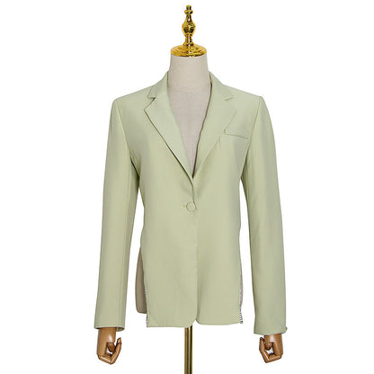 One button sexy suit