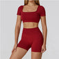 Women’s Seamless Sports Set – Bra, Shorts, Pants