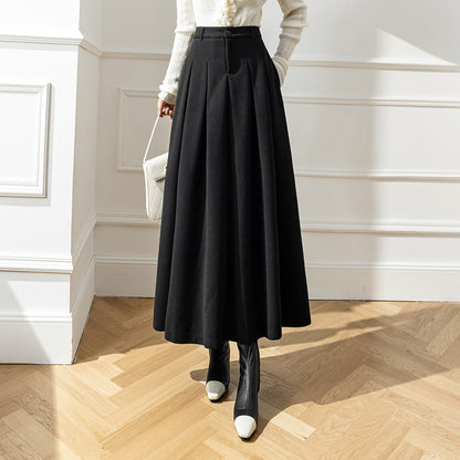 Women's High Waist Long Large Swing Skirt A- Line Skirt