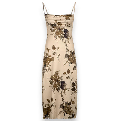Women’s Ribbed Slip Dress – Bodycon Maxi Dress for Summer Evenings