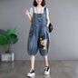 Retro Plus Size Cartoon Age Reduction Girl Print Denim