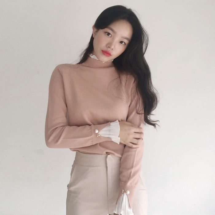 Women's Pullover Long Sleeve Bottoming Sweater