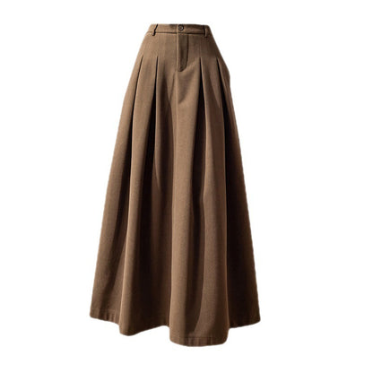 Women's High Waist Long Large Swing Skirt A- Line Skirt