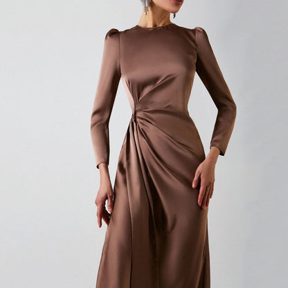 Fashionable And Elegant Slim Dress With Irregular Hips