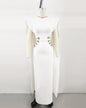 European And American Diamond-embedded High-end Exquisite Bandage One-piece Dress Elegant Temperament