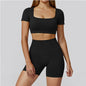 Women’s Seamless Sports Set – Bra, Shorts, Pants