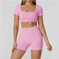 Women’s Seamless Sports Set – Bra, Shorts, Pants