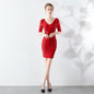 Women's Fashion Elegant Sequins Dress Party Gathering Dress