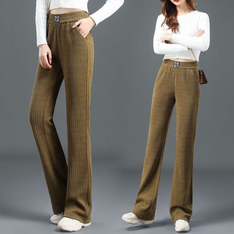 Women's Wide-leg Pants Fallwinter High Waist Drooping