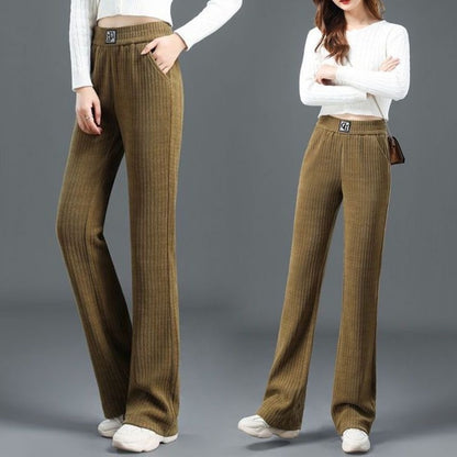 Women's Wide-leg Pants Fallwinter High Waist Drooping