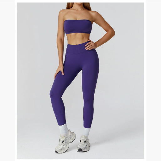 Women’s Seamless Sports Set – Bra, Shorts, Pants