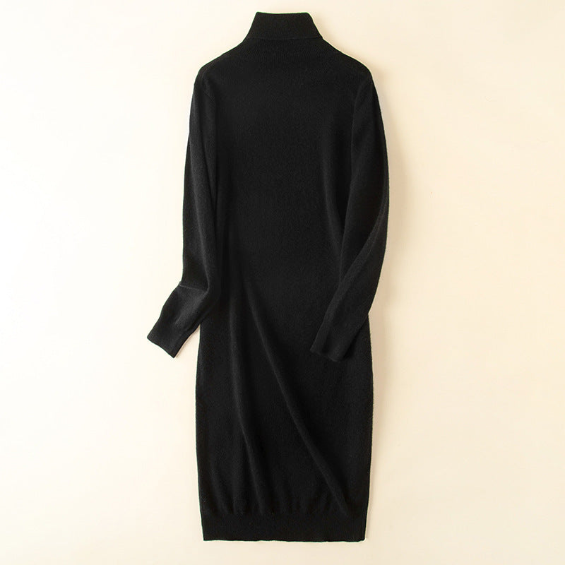 Knit wool skirt bottoming sweater skirt