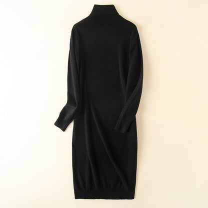 Knit wool skirt bottoming sweater skirt