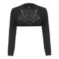 Women's Fashion Chain Vest Blazer Top