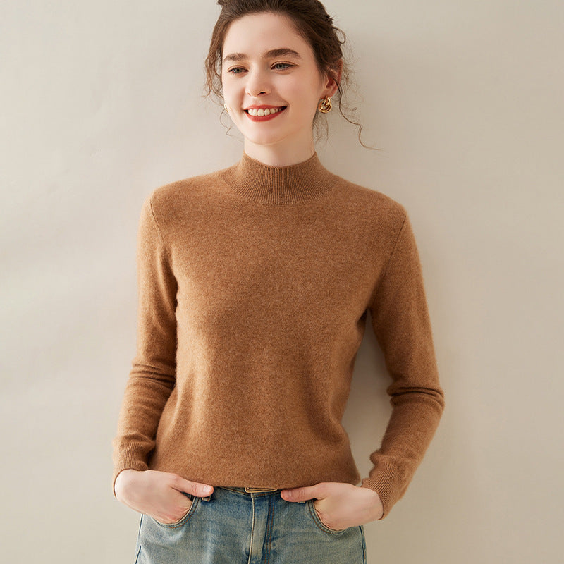 Woolen Sweater Simple Loose Pullover Long Sleeve Bottoming Shirt