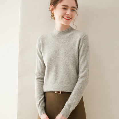 Woolen Sweater Simple Loose Pullover Long Sleeve Bottoming Shirt