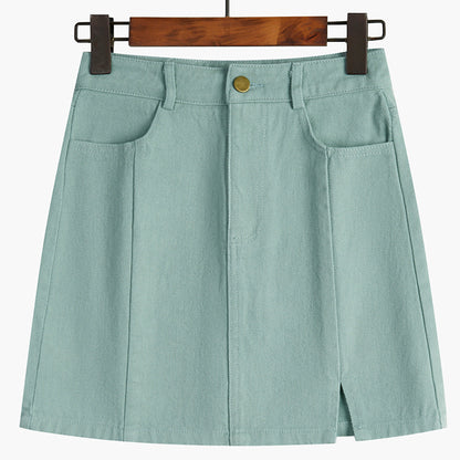 Split Skirt Female High Waist Thin And Irregular In Spring