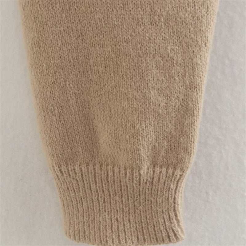 Long Sleeve Pullover Round Neck Sweater Top