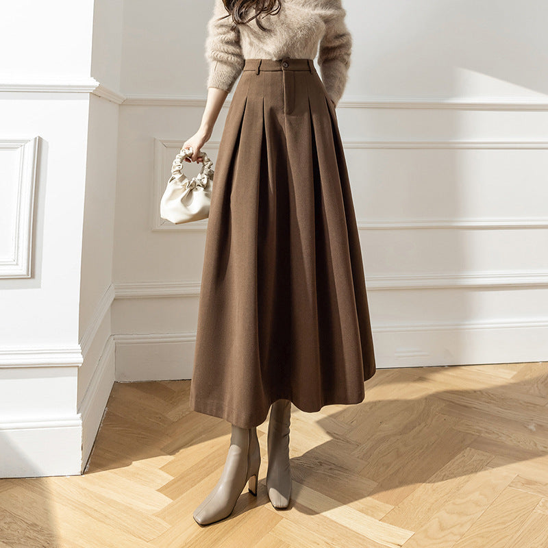 Women's High Waist Long Large Swing Skirt A- Line Skirt