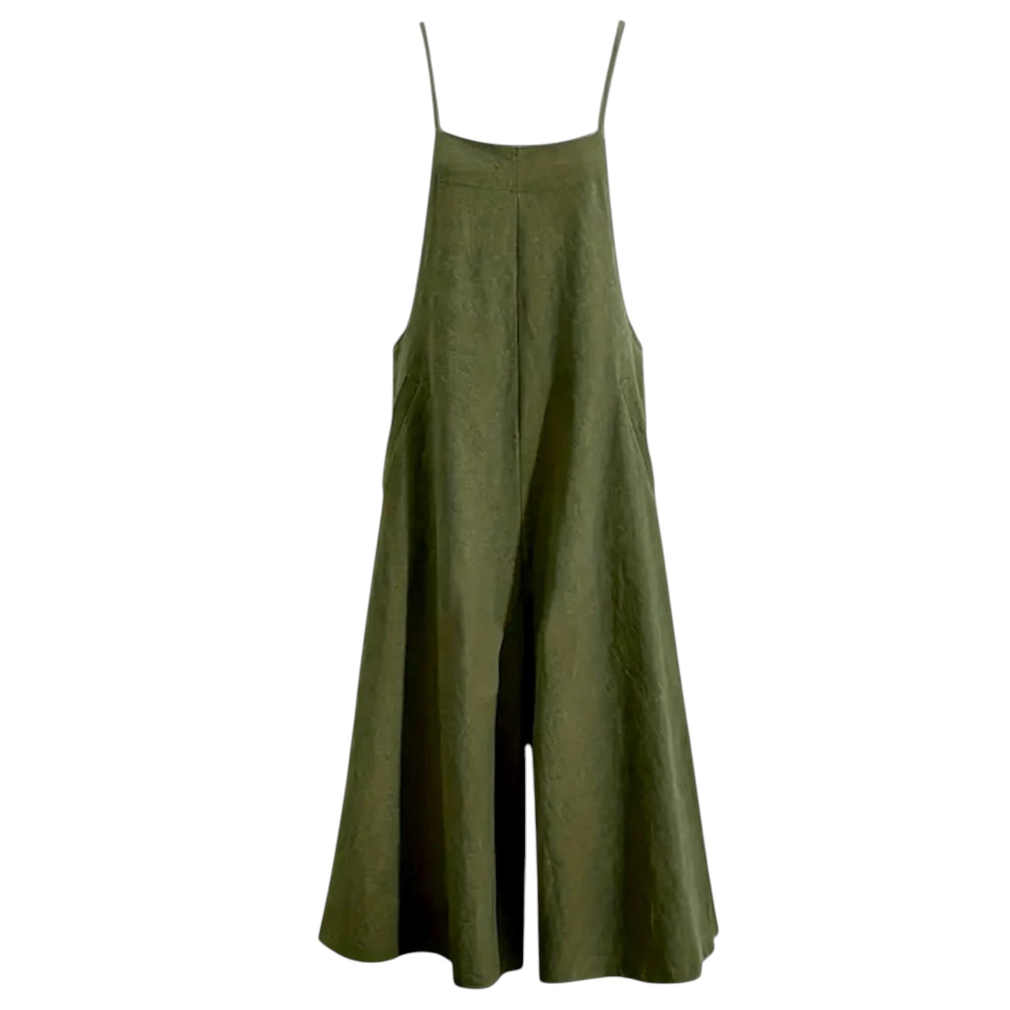 Women’s Solid Color Casual Jumpsuit – Sleeveless Summer Romper with Pockets, Lightweight One-Piece Outfit for Spring & Summer
