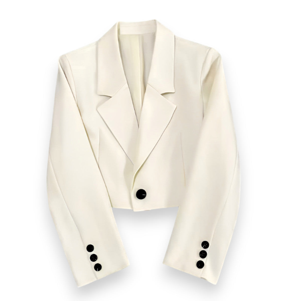 Women’s Cropped Business Casual Blazer – Oversized Office Suit Jacket for Work & Evening