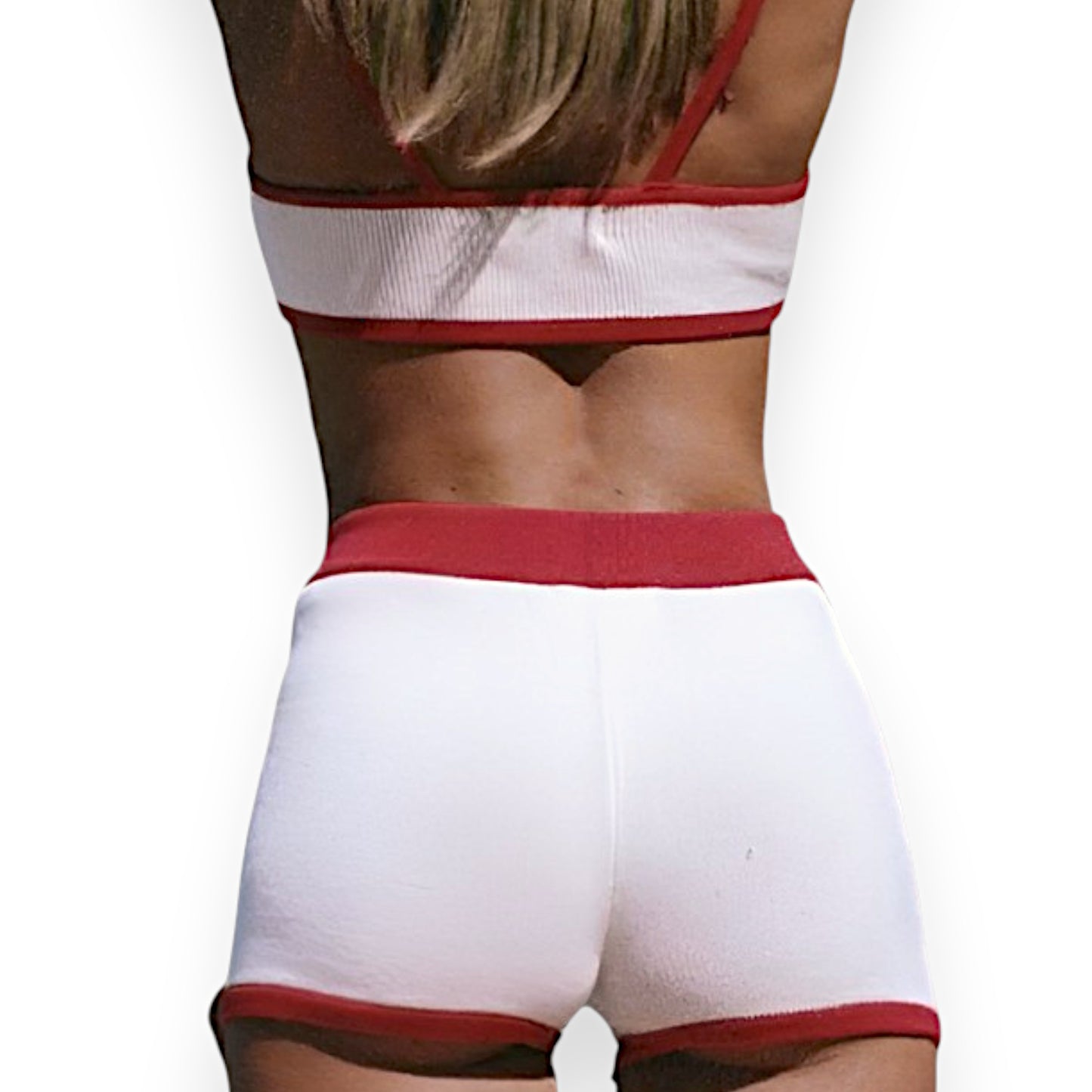 Tossy Summer Contrast Knit Outfits – Halter Top & Short Trousers Set (Y2K Style)