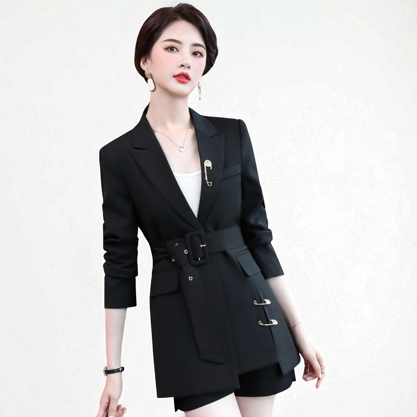 Women’s Modern Business Blazer – Long Sleeve Office Suit Coat