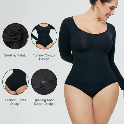 Women’s Seamless One-Piece Corset Bodysuit – Shaping & Slimming Fit