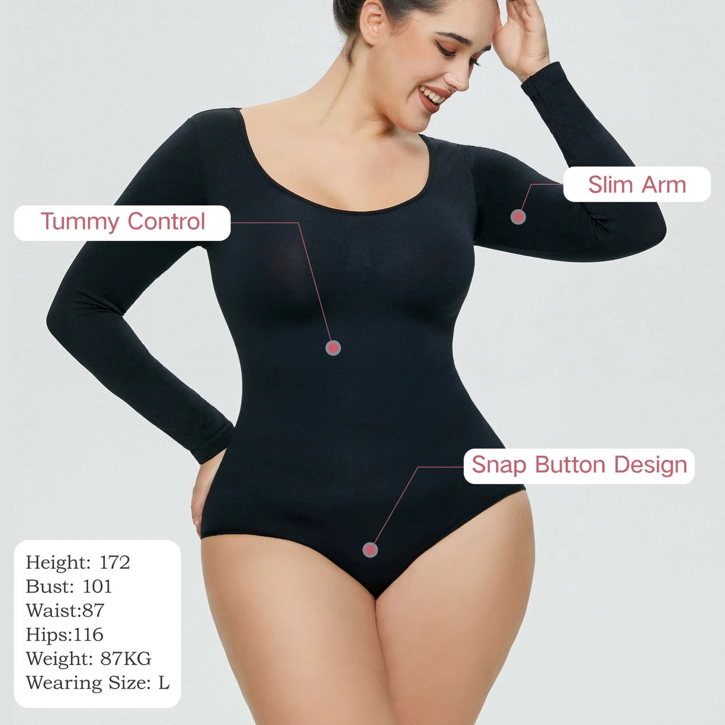 Women’s Seamless One-Piece Corset Bodysuit – Shaping & Slimming Fit