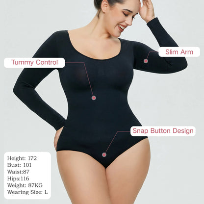 Women’s Seamless One-Piece Corset Bodysuit – Shaping & Slimming Fit