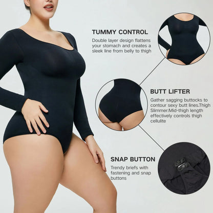 Women’s Seamless One-Piece Corset Bodysuit – Shaping & Slimming Fit