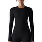 Women’s Breathable Nylon Spandex Active Top – Stretchy Pullover Sports Shirt for Running, Cycling & Fitness