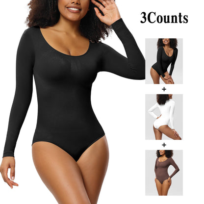 Women’s Seamless One-Piece Corset Bodysuit – Shaping & Slimming Fit