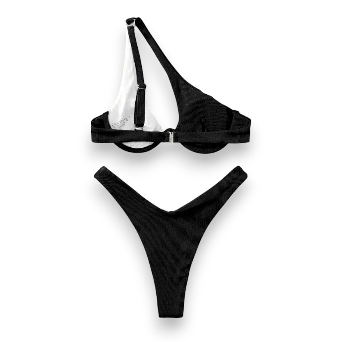 Women's Brazilian Bikini Set – Cheeky Cutout Underwire One Shoulder Swimsuit