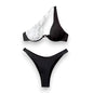 Women's Brazilian Bikini Set – Cheeky Cutout Underwire One Shoulder Swimsuit