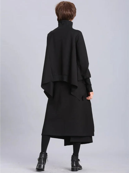 Women’s Oversized Batwing Sleeve Sweater – Loose Fit Cotton Pullover