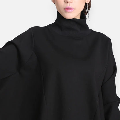 Women’s Oversized Batwing Sleeve Sweater – Loose Fit Cotton Pullover